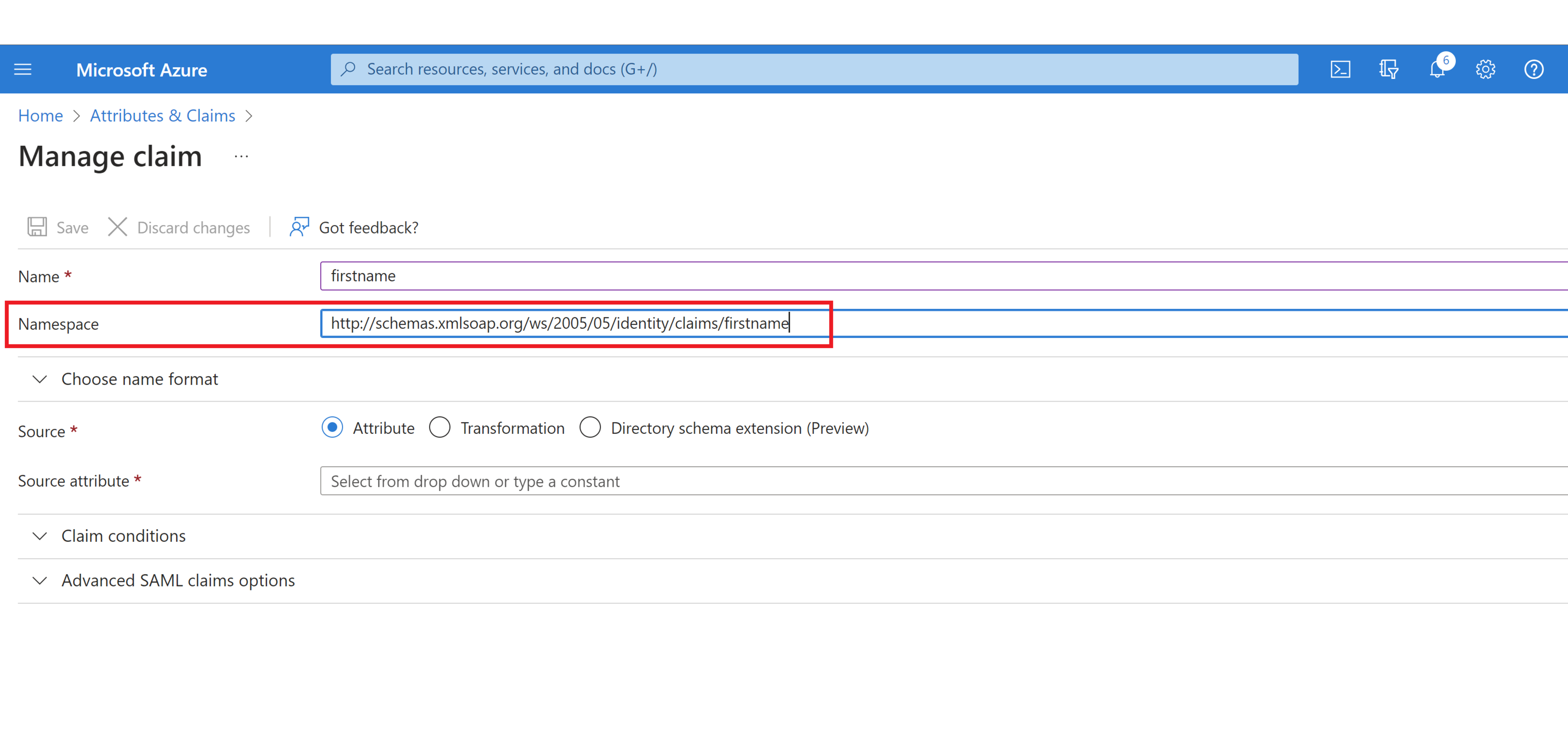 SSO config step 7