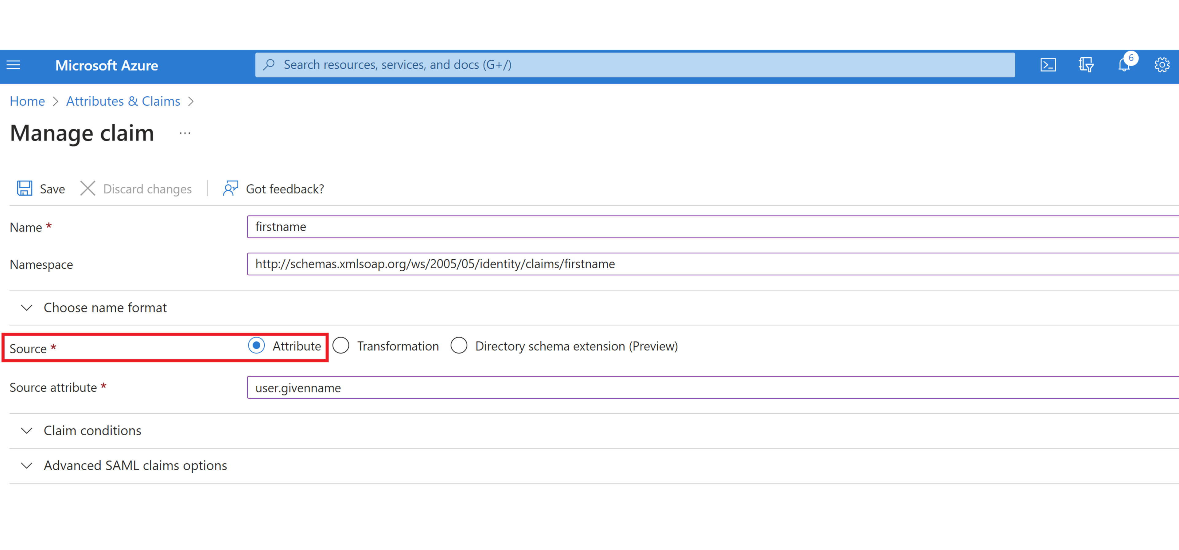 SSO config step 8