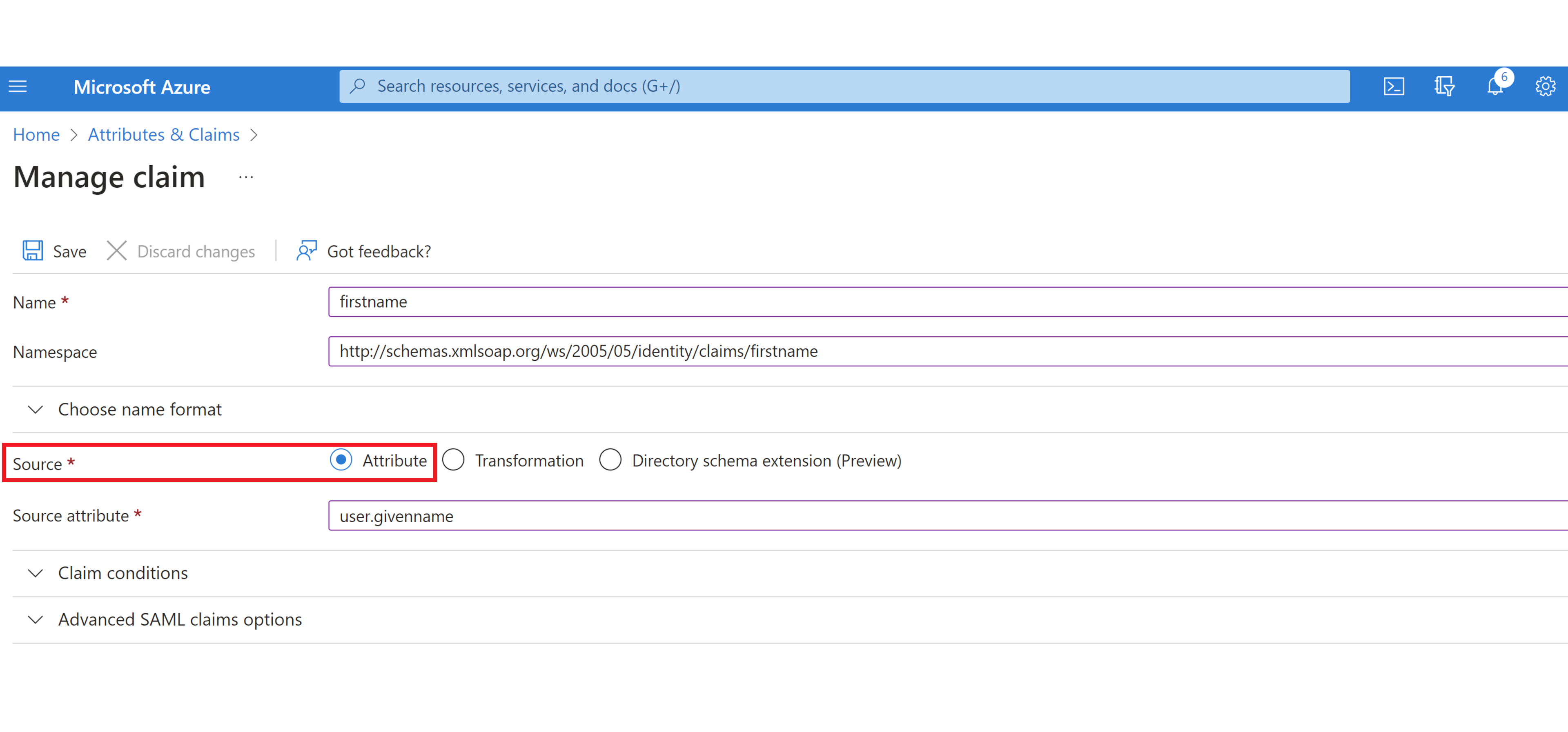 SSO config step 8