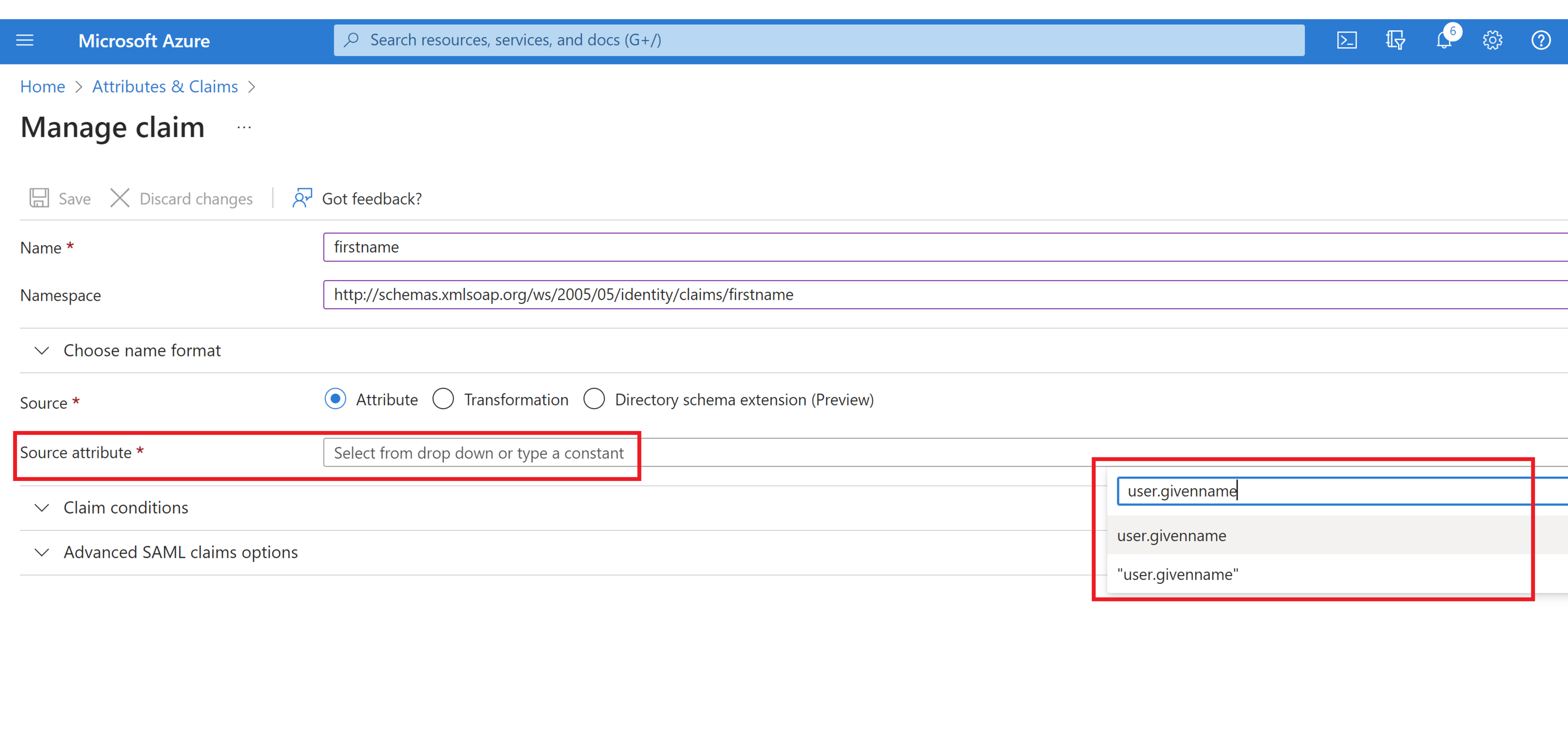 SSO config step 9